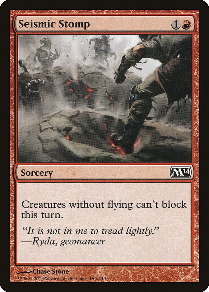 Magic the Gathering Card - Seismic Stomp - MTG Circle