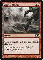 Magic the Gathering Card - Seismic Stomp - MTG Circle