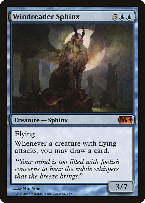 Magic the Gathering Card - Windreader Sphinx - MTG Circle