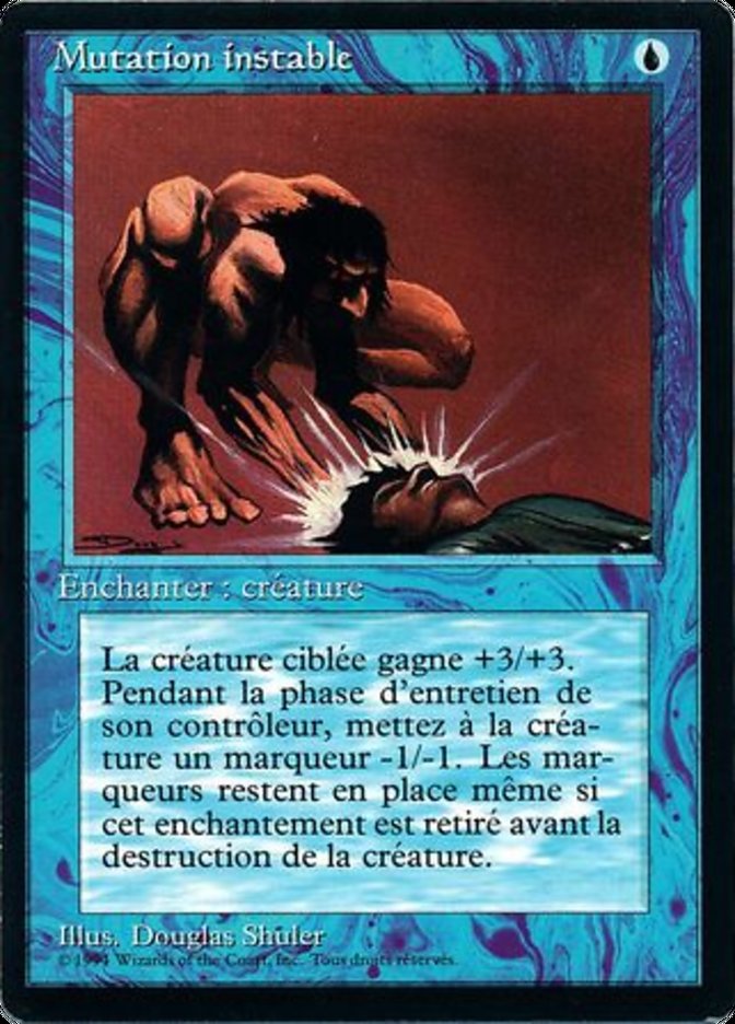 Magic the Gathering Card - Unstable Mutation - MTG Circle