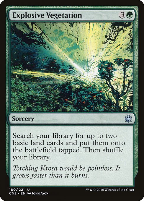 Magic the Gathering Card - Explosive Vegetation - MTG Circle