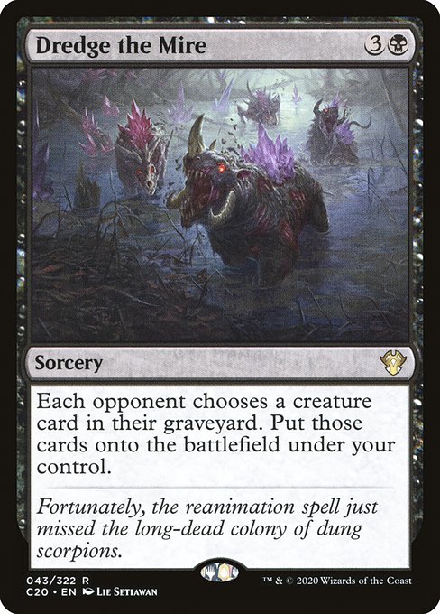 Magic the Gathering Card - Dredge the Mire - MTG Circle