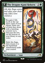Magic the Gathering Card - The Dragon-Kami Reborn // Dragon-Kami's Egg - MTG Circle