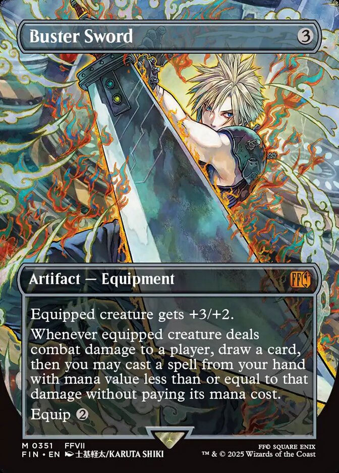Magic the Gathering Card - Buster Sword - MTG Circle