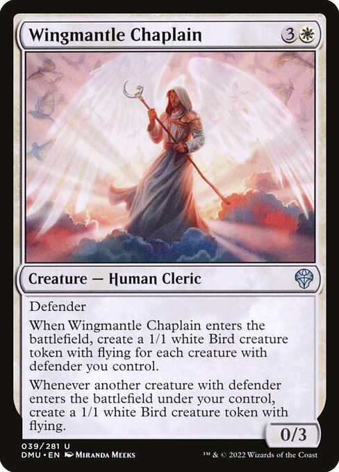 Magic the Gathering Card - Wingmantle Chaplain - MTG Circle