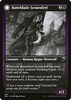 Magic the Gathering Card - Baneblade Scoundrel // Baneclaw Marauder - MTG Circle