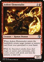 Magic the Gathering Card - Ardent Elementalist - MTG Circle