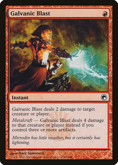 Magic the Gathering Card - Galvanic Blast - MTG Circle