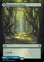 Magic the Gathering Card - Barkchannel Pathway // Tidechannel Pathway - MTG Circle