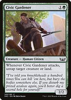 Magic the Gathering Card - Civic Gardener - MTG Circle