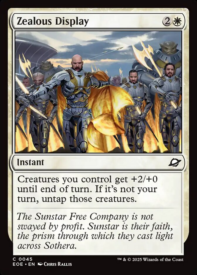 Magic the Gathering Card - Zealous Display - MTG Circle