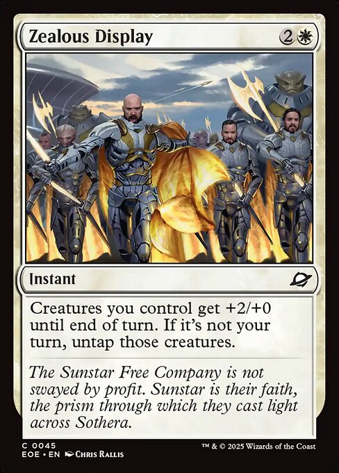 Magic the Gathering Card - Zealous Display - MTG Circle
