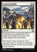 Magic the Gathering Card - Zealous Display - MTG Circle