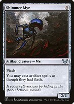 Magic the Gathering Card - Shimmer Myr - MTG Circle