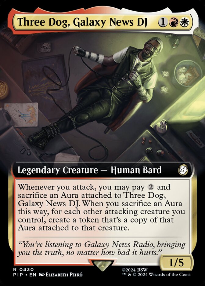 Magic the Gathering Card - Three Dog, Galaxy News DJ - MTG Circle