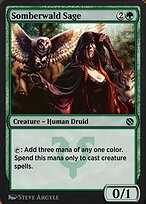 Magic the Gathering Card - Somberwald Sage - MTG Circle