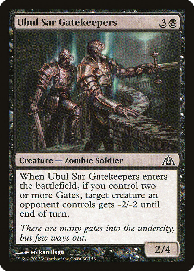 Magic the Gathering Card - Ubul Sar Gatekeepers - MTG Circle