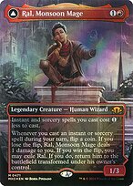 Magic the Gathering Card - Ral, Monsoon Mage // Ral, Leyline Prodigy - MTG Circle