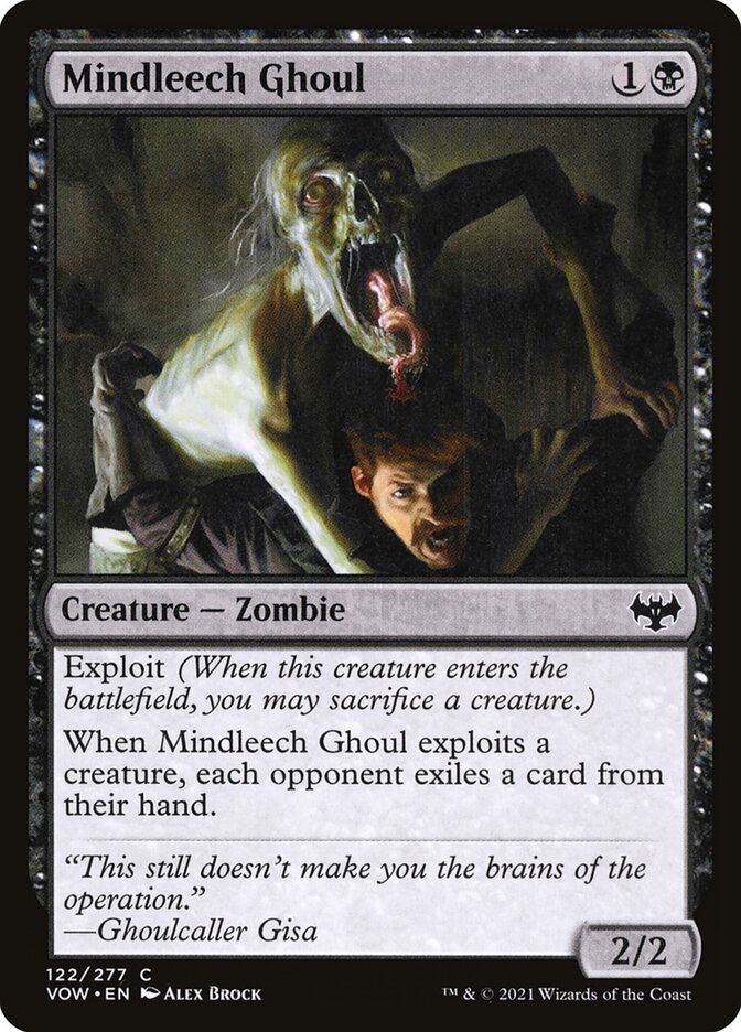 Magic the Gathering Card - Mindleech Ghoul - MTG Circle