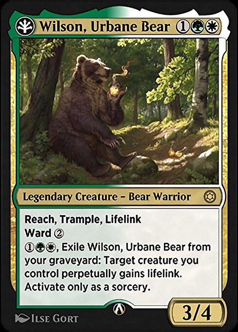 Magic the Gathering Card - Wilson, Urbane Bear - MTG Circle