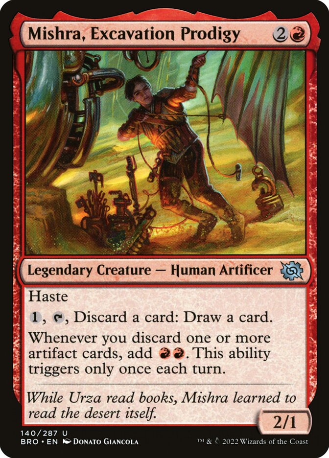 Magic the Gathering Card - Mishra, Excavation Prodigy - MTG Circle