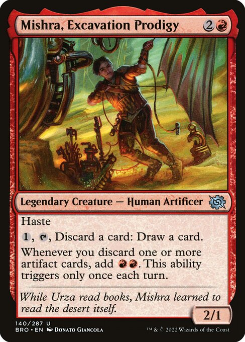 Magic the Gathering Card - Mishra, Excavation Prodigy - MTG Circle