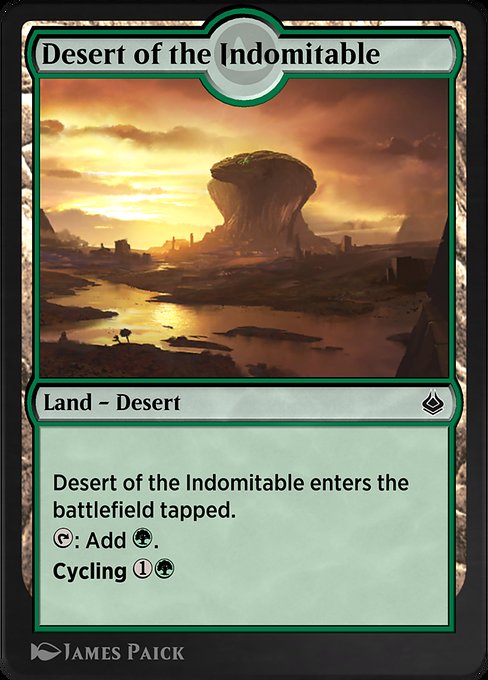Magic the Gathering Card - Desert of the Indomitable - MTG Circle