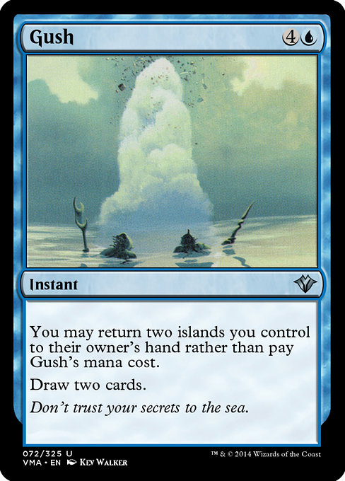 Magic the Gathering Card - Gush - MTG Circle