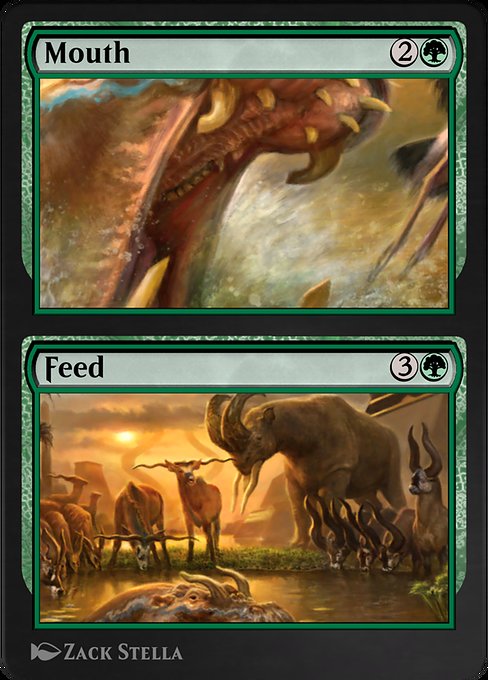 Magic the Gathering Card - Mouth // Feed - MTG Circle