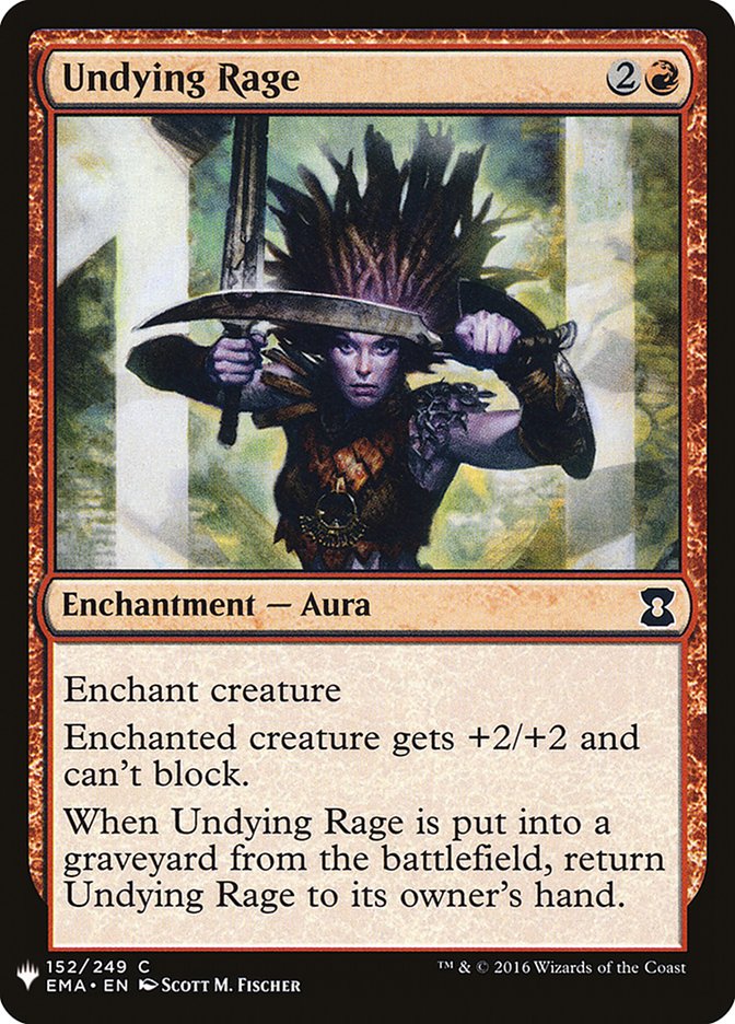 Magic the Gathering Card - Undying Rage - MTG Circle