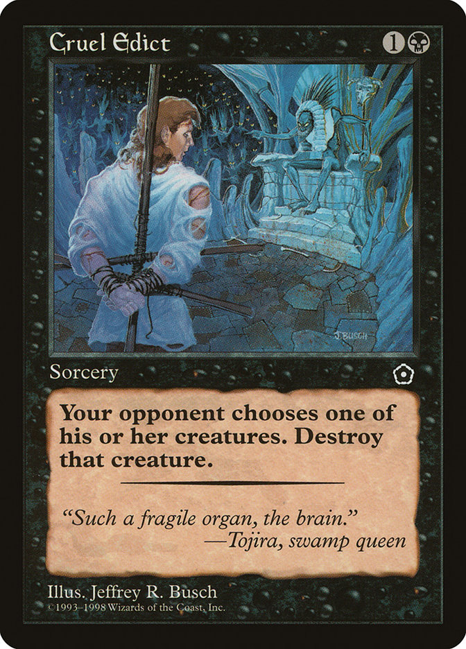 Magic the Gathering Card - Cruel Edict - MTG Circle