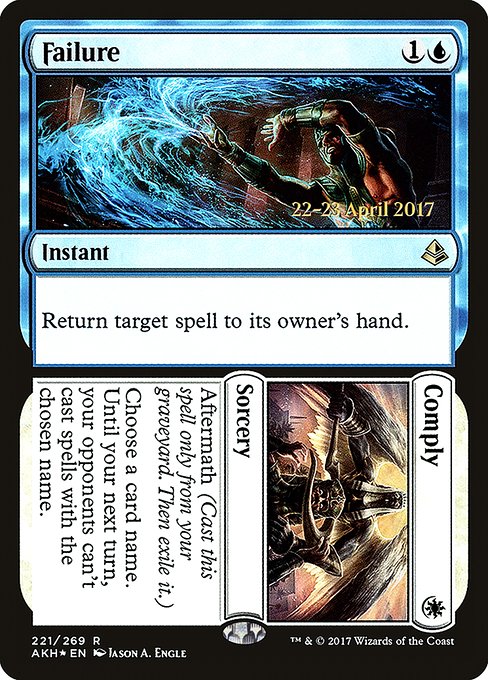 Magic the Gathering Card - Failure // Comply - MTG Circle