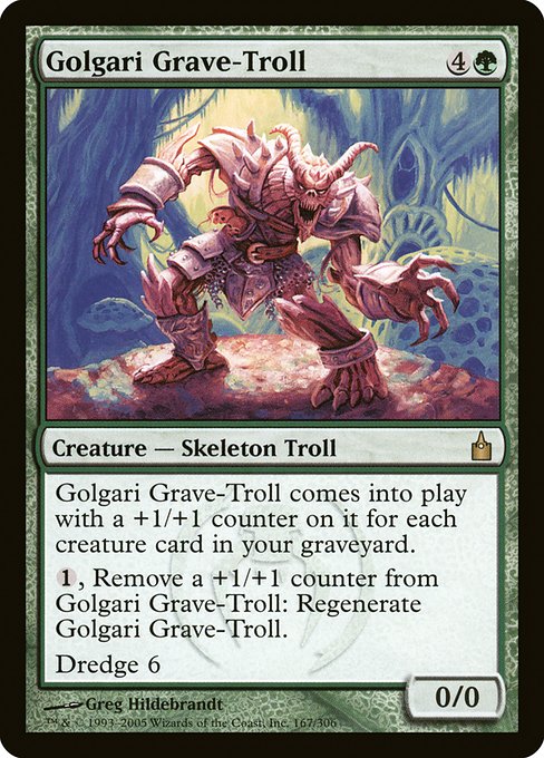 Magic the Gathering Card - Golgari Grave-Troll - MTG Circle