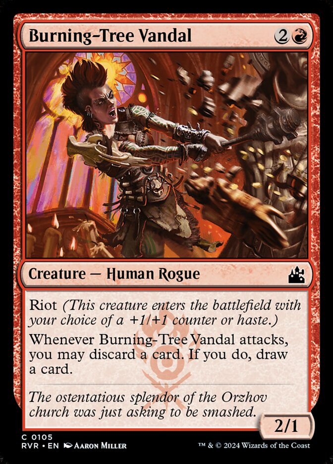 Magic the Gathering Card - Burning-Tree Vandal - MTG Circle