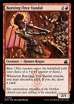 Magic the Gathering Card - Burning-Tree Vandal - MTG Circle