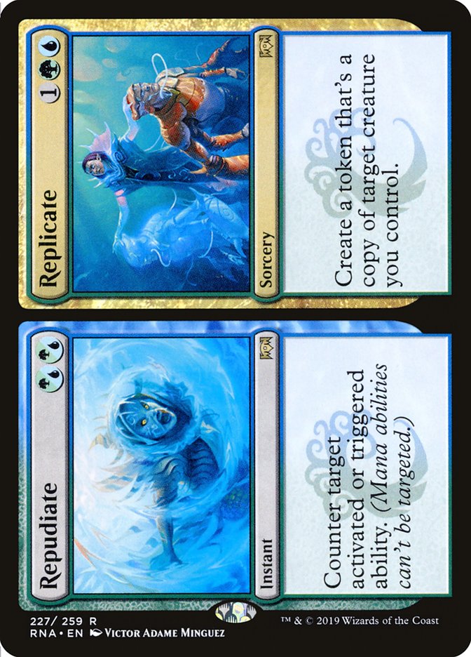 Magic the Gathering Card - Repudiate // Replicate - MTG Circle