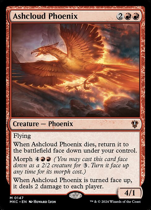 Magic the Gathering Card - Ashcloud Phoenix - MTG Circle