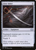 Magic the Gathering Card - Civic Saber - MTG Circle