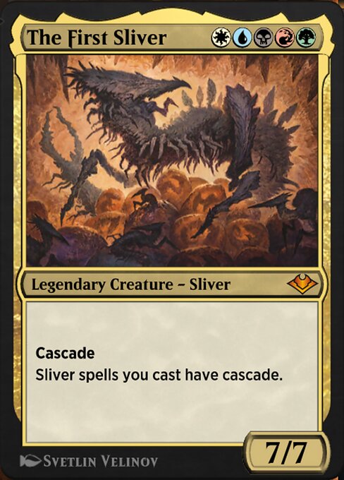 Magic the Gathering Card - The First Sliver - MTG Circle
