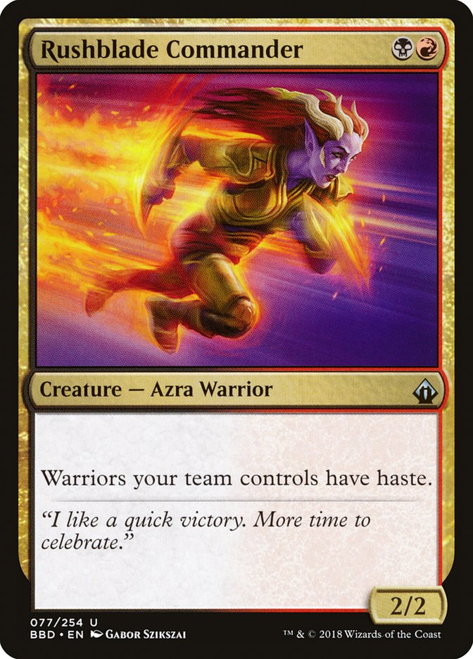 Magic the Gathering Card - Rushblade Commander - MTG Circle