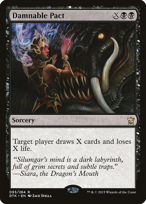 Magic the Gathering Card - Damnable Pact - MTG Circle