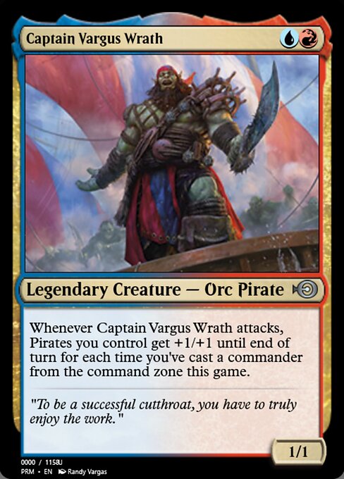 Magic the Gathering Card - Captain Vargus Wrath - MTG Circle