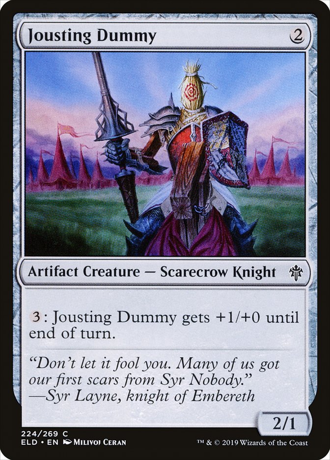 Magic the Gathering Card - Jousting Dummy - MTG Circle