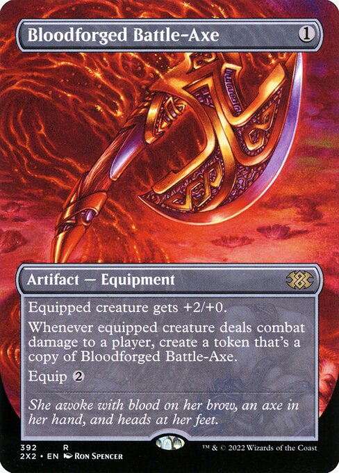 Magic the Gathering Card - Bloodforged Battle-Axe - MTG Circle