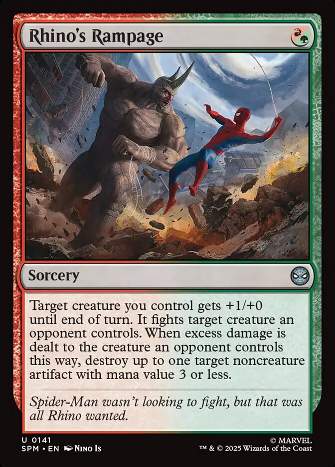 Magic the Gathering Card - Rhino's Rampage - MTG Circle