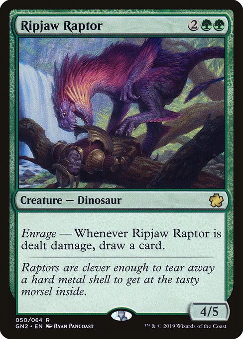 Magic the Gathering Card - Ripjaw Raptor - MTG Circle