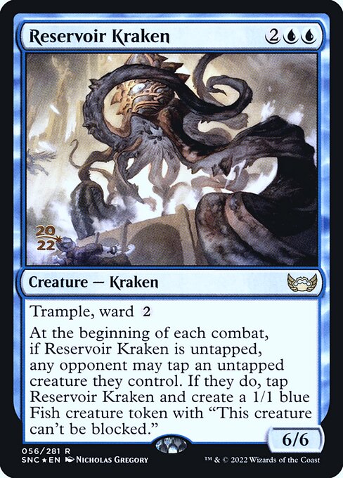 Magic the Gathering Card - Reservoir Kraken - MTG Circle
