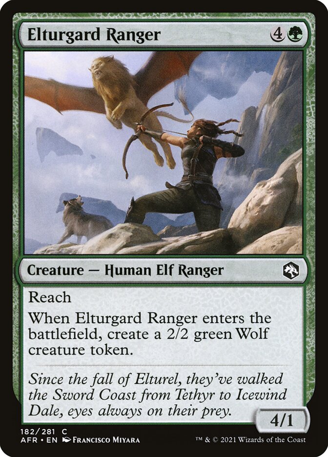 Magic the Gathering Card - Elturgard Ranger - MTG Circle