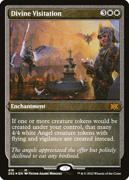 Magic the Gathering Card - Divine Visitation - MTG Circle