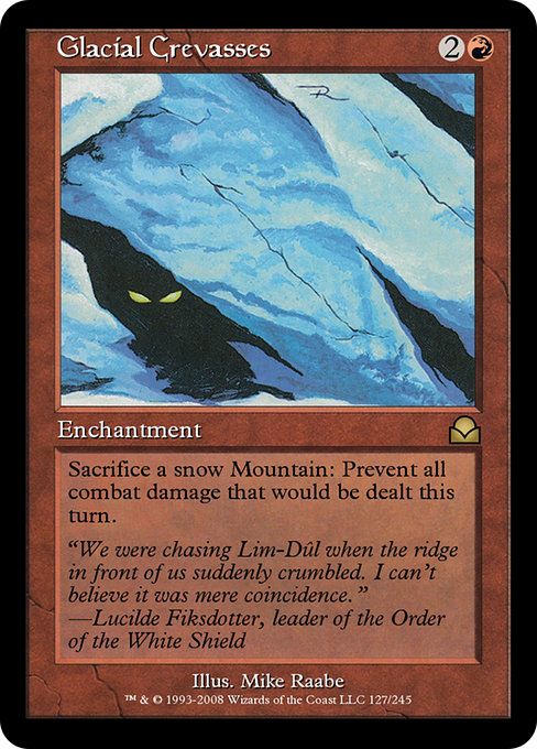 Magic the Gathering Card - Glacial Crevasses - MTG Circle